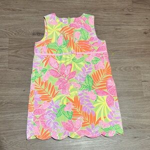 Lilly Pulitzer Pink and Orange Floral Kids Dress